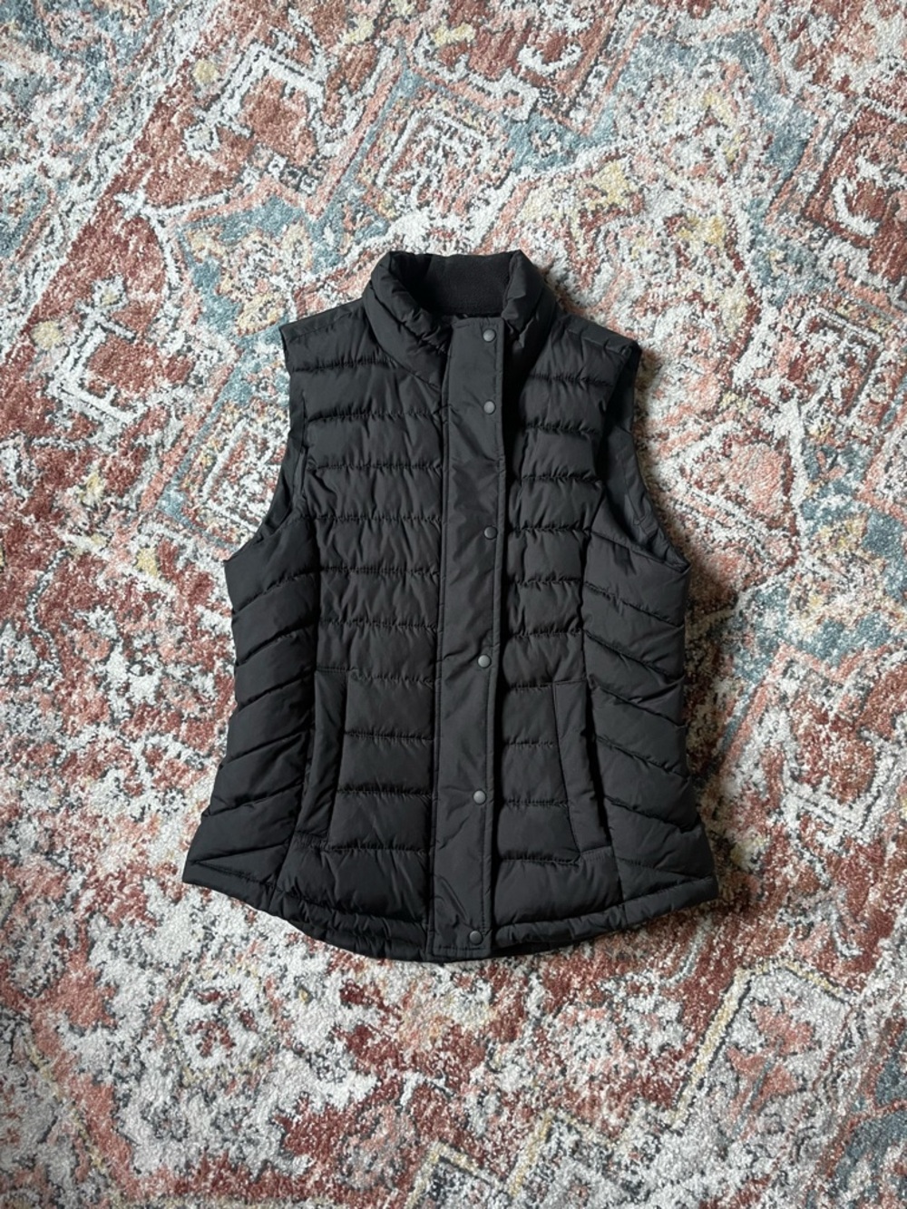 Black Quilted Puffer Vest - Women